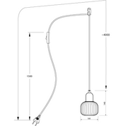 Aneta Lighting ELIN fönsterlampa, stål/vit - Azalea Home