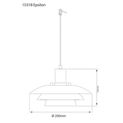 Aneta Lighting EPSILON fönsterlampa, svart - Azalea Home