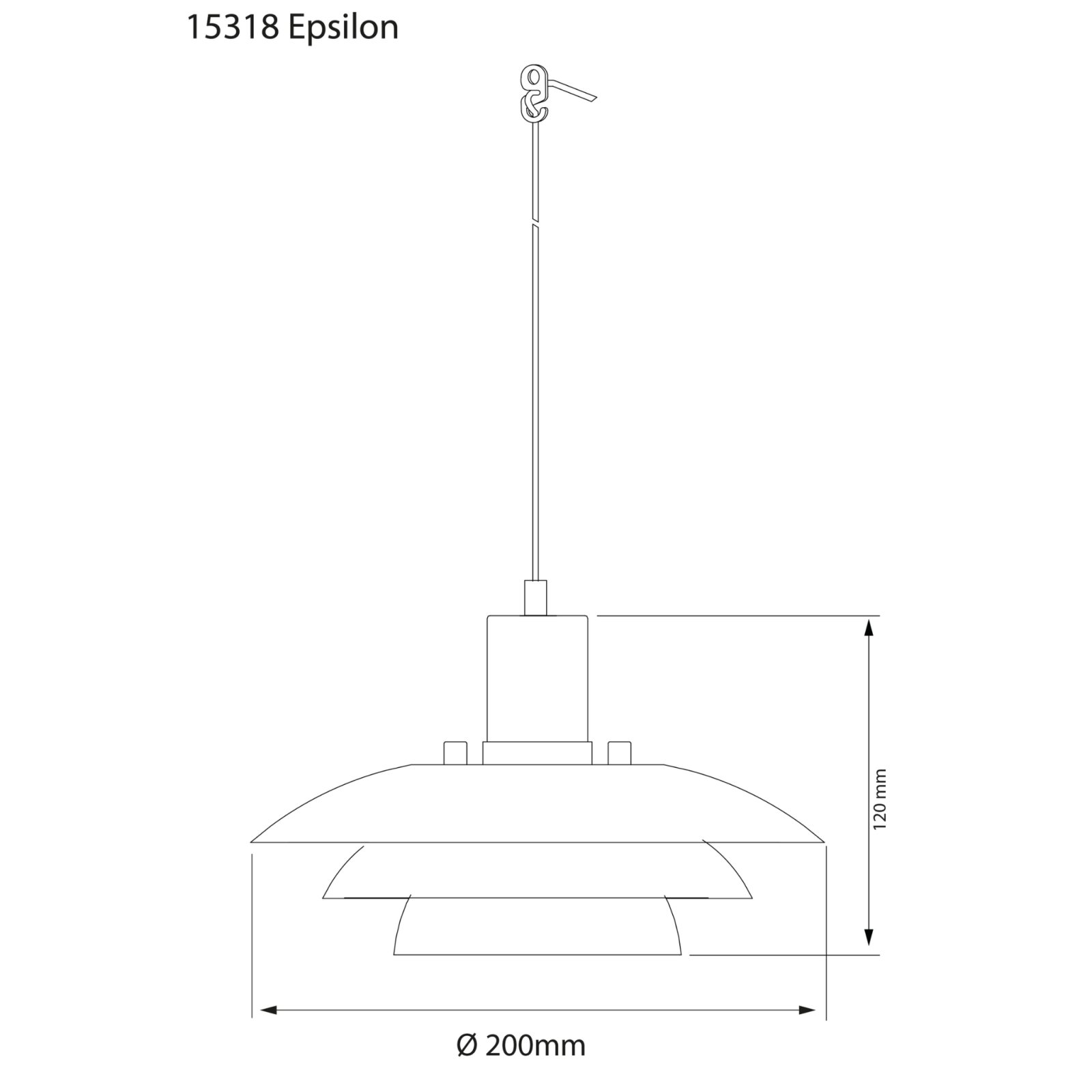 Aneta Lighting EPSILON fönsterlampa, vit - Azalea Home