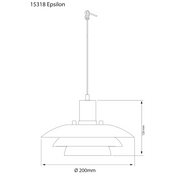 Aneta Lighting EPSILON fönsterlampa, vit - Azalea Home