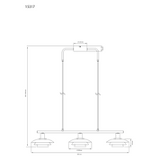 Aneta Lighting EPSILON taklampa 3:a, sand - Azalea Home