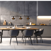 Aneta Lighting EPSILON taklampa 3:a, svart - Azalea Home