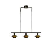 Aneta Lighting EPSILON taklampa 3:a, svart - Azalea Home