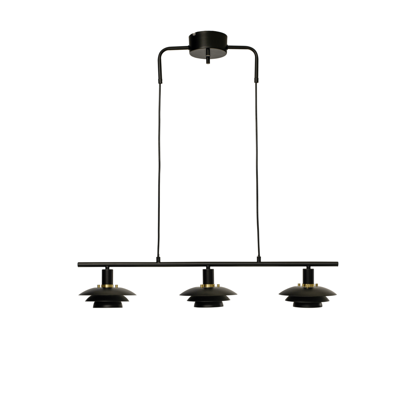 Aneta Lighting EPSILON taklampa 3:a, svart - Azalea Home