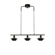 Aneta Lighting EPSILON taklampa 3:a, svart - Azalea Home