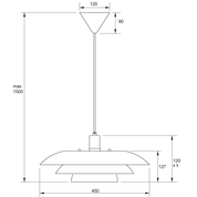 Aneta Lighting EPSILON taklampa, beige - Azalea Home