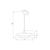 Aneta Lighting EPSILON taklampa, vit - Azalea Home