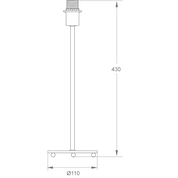 Aneta Lighting ESTER bordlampa, silver - Azalea Home