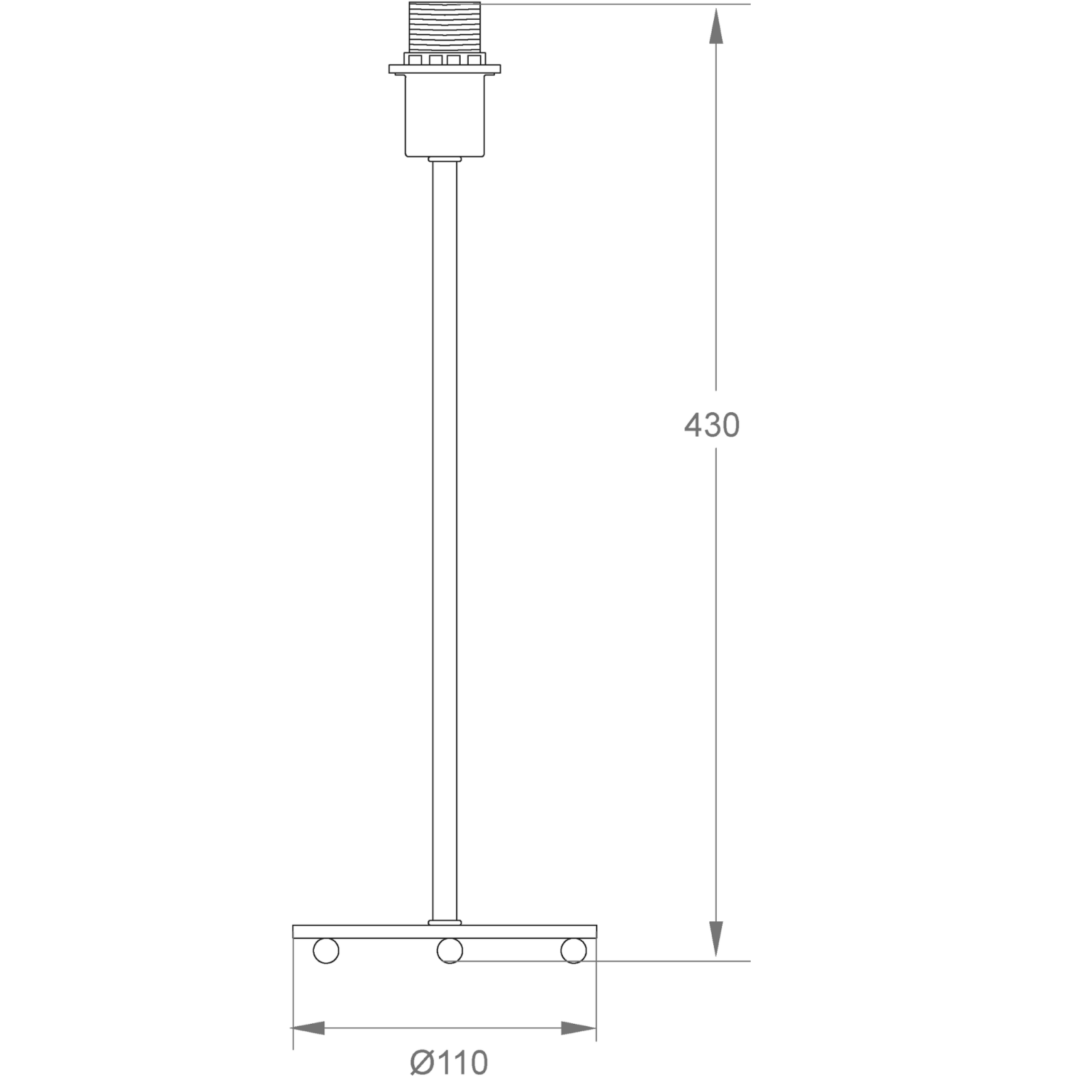 Aneta Lighting ESTER bordlampa, svart - Azalea Home