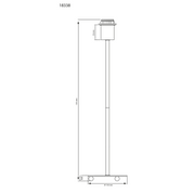 Aneta Lighting ESTER bordslampa hög, silver - Azalea Home