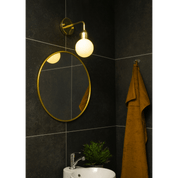 Aneta Lighting FLORENS vägglampa bad, mässing/opal - Azalea Home