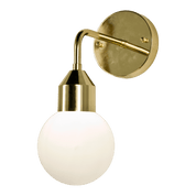 Aneta Lighting FLORENS vägglampa bad, mässing/opal - Azalea Home