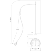 Aneta Lighting GRAFIKA fönsterlampa, svart - Azalea Home