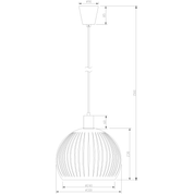 Aneta Lighting GRAFIKA taklampa 30cm, svart - Azalea Home