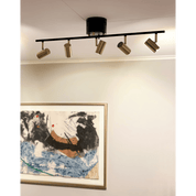 Aneta Lighting GUSTO takspot, rak 5:a, svart - Azalea Home