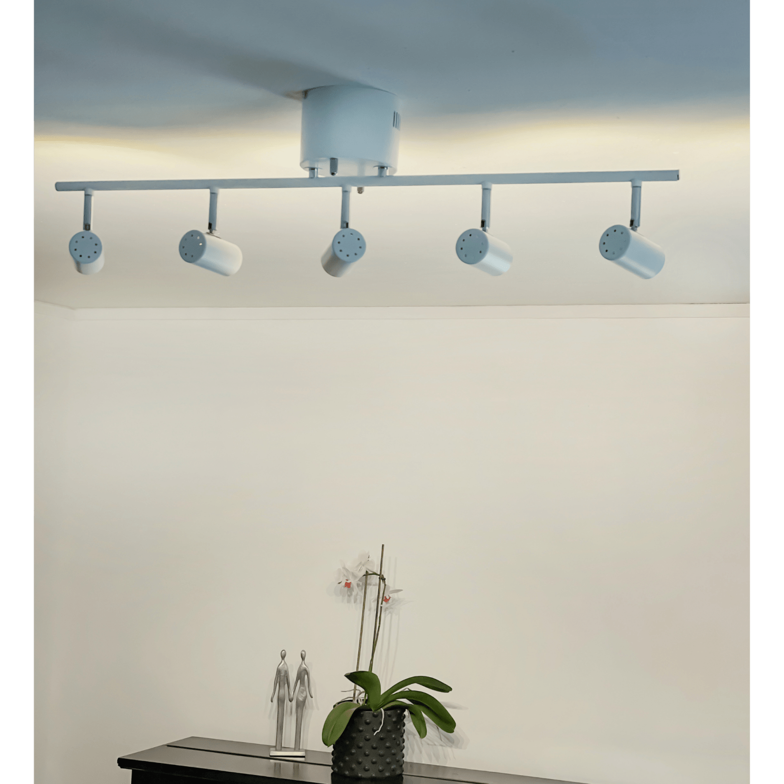 Aneta Lighting GUSTO takspot, rak 5:a, vit - Azalea Home