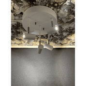 Aneta Lighting GUSTO takspot, rondell 5:a, vit/krom - Azalea Home