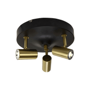 Aneta Lighting GUSTO takspot, rund 3.a, svart - Azalea Home
