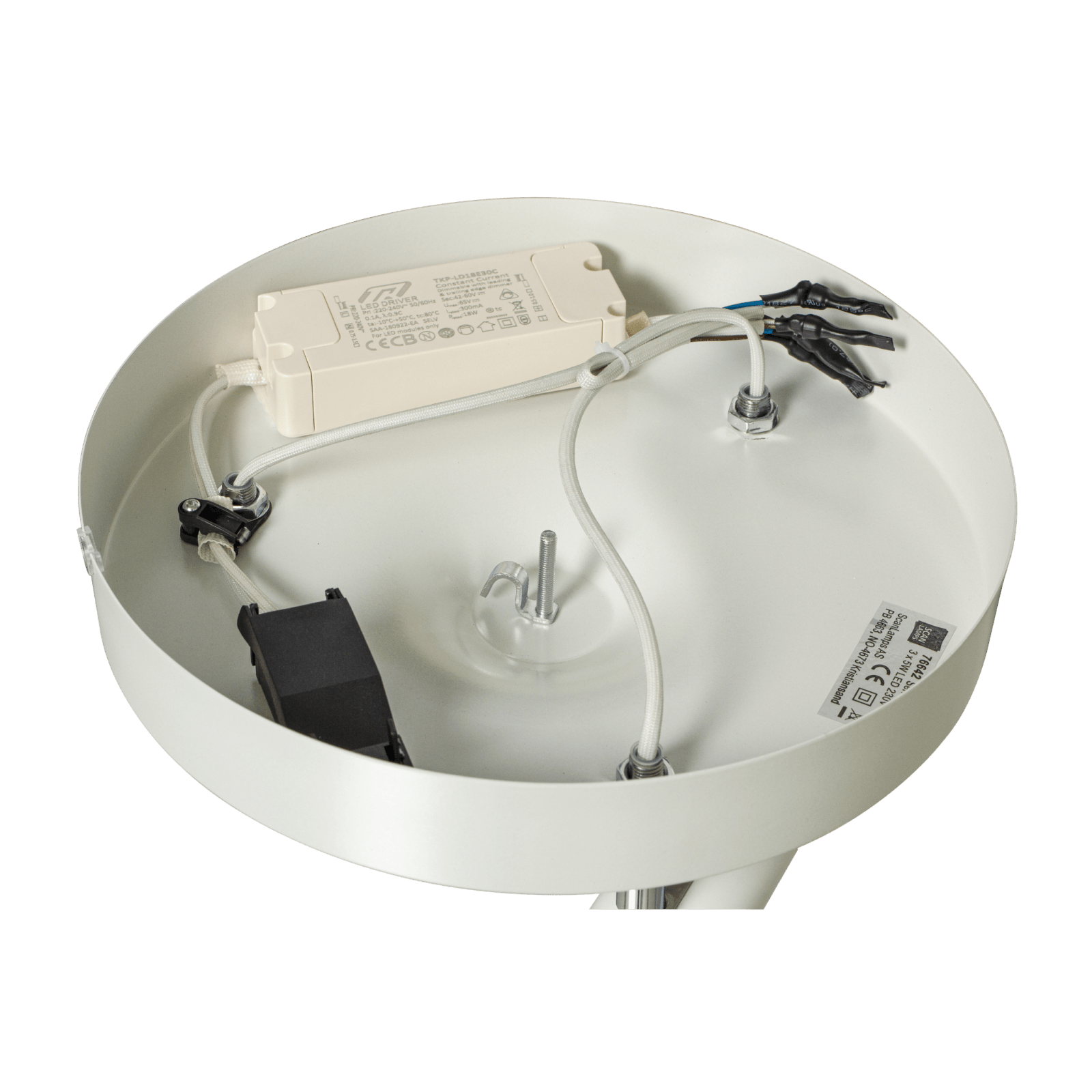 Aneta Lighting GUSTO takspot, rund 3:a, vit - Azalea Home