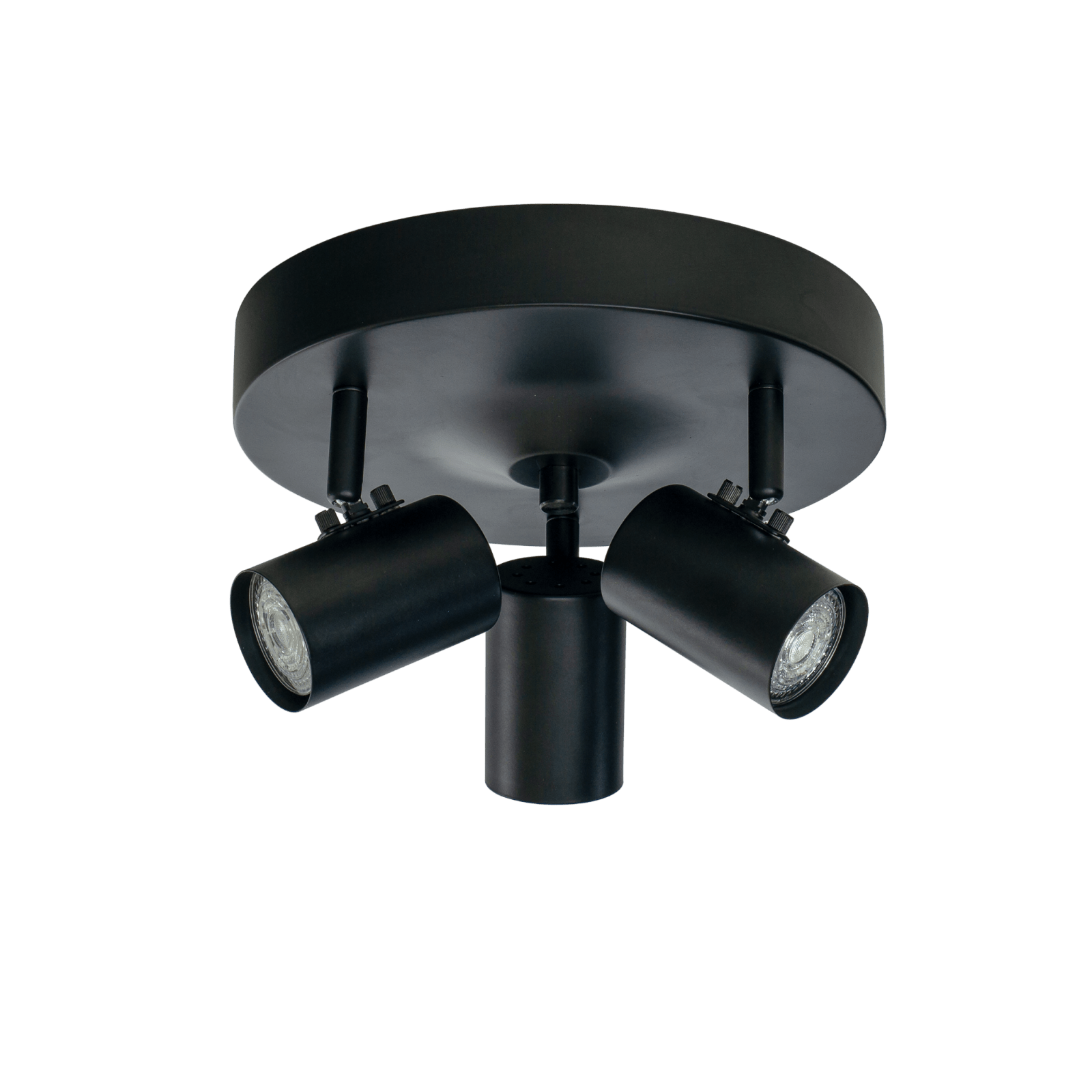 Aneta Lighting HUGIN takspot 3:a rund, svart - Azalea Home