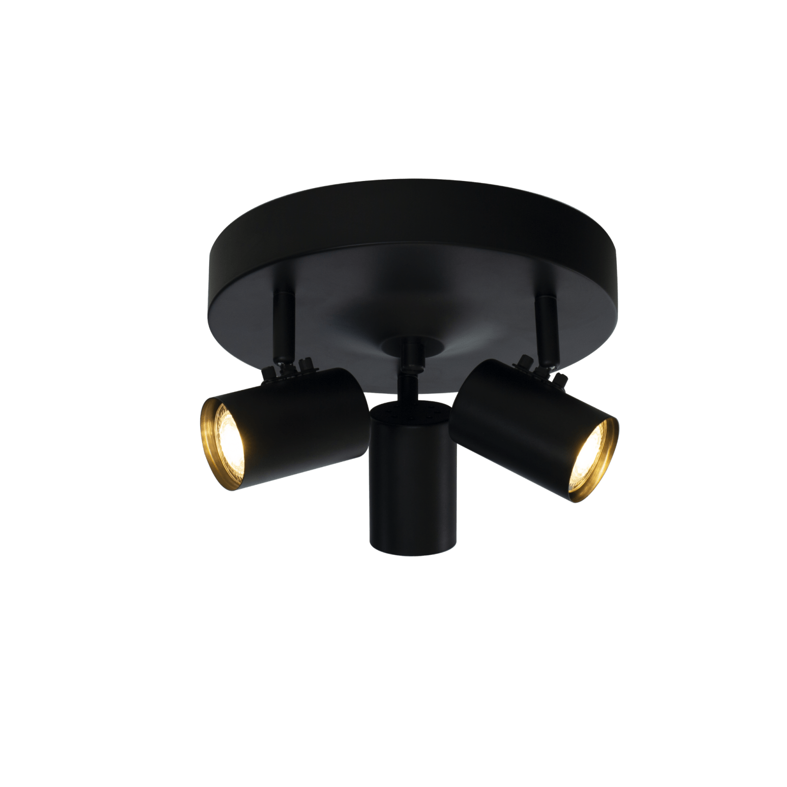 Aneta Lighting HUGIN takspot 3:a rund, svart - Azalea Home