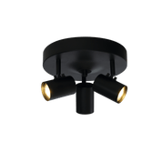 Aneta Lighting HUGIN takspot 3:a rund, svart - Azalea Home