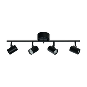 Aneta Lighting HUGIN takspot 4:a rak, svart - Azalea Home