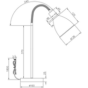 Aneta Lighting IDRE bordlampa, vit - Azalea Home