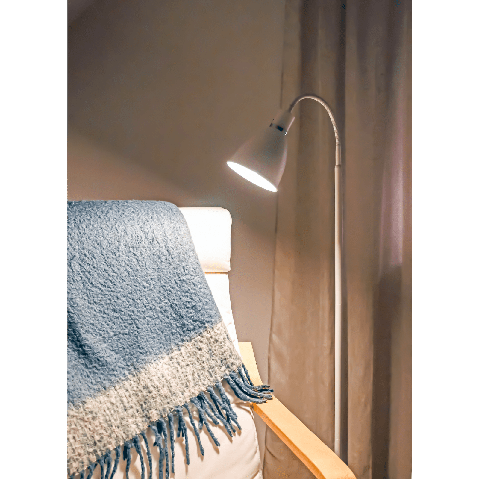 Aneta Lighting IDRE golvlampa, vit - Azalea Home