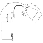 Aneta Lighting IDRE vägglampa, svart - Azalea Home