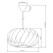Aneta Lighting IMPERIAL taklampa 35cm, vit - Azalea Home