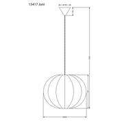 Aneta Lighting JONI taklampa, vit - Azalea Home