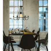 Aneta Lighting KRONOBERG takkrona, svart - Azalea Home