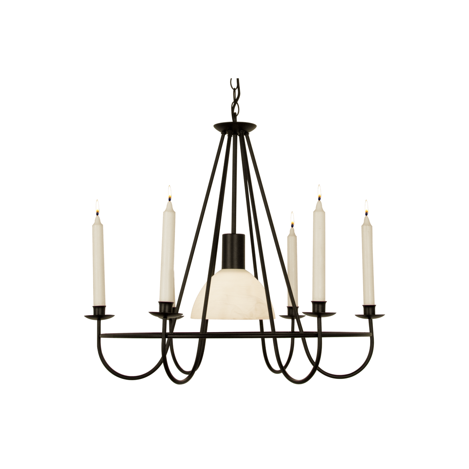 Aneta Lighting KRONOBERG takkrona, svart - Azalea Home