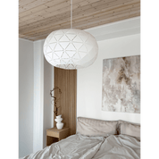 Aneta Lighting LATTICE taklampa 50cm, vit textil - Azalea Home