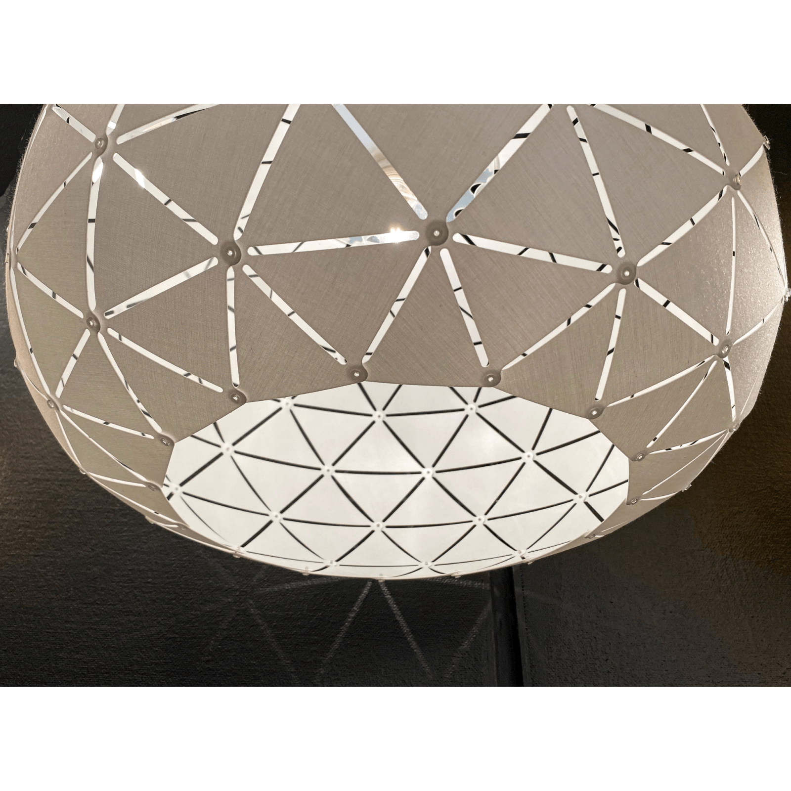 Aneta Lighting LATTICE taklampa 50cm, vit textil - Azalea Home