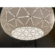 Aneta Lighting LATTICE taklampa 50cm, vit textil - Azalea Home
