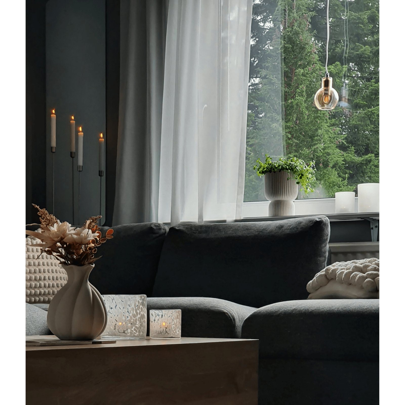 Aneta Lighting LEAH fönsterlampa, amber - Azalea Home