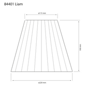 Aneta Lighting LIAM lampsskärm Ø22, svart - Azalea Home