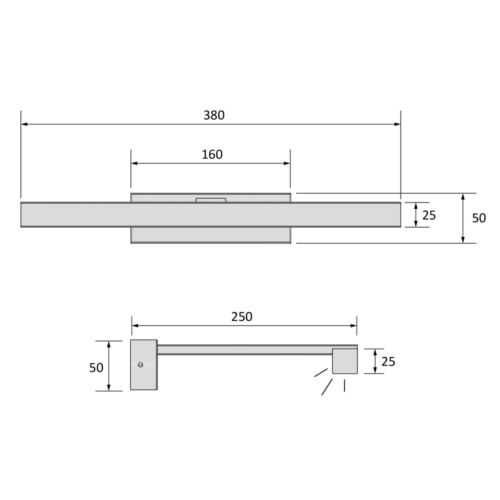 Aneta Lighting LUCCA vägglampa bad krom - Azalea Home