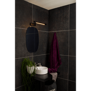 Aneta Lighting LUCCA vägglampa bad, svart - Azalea Home