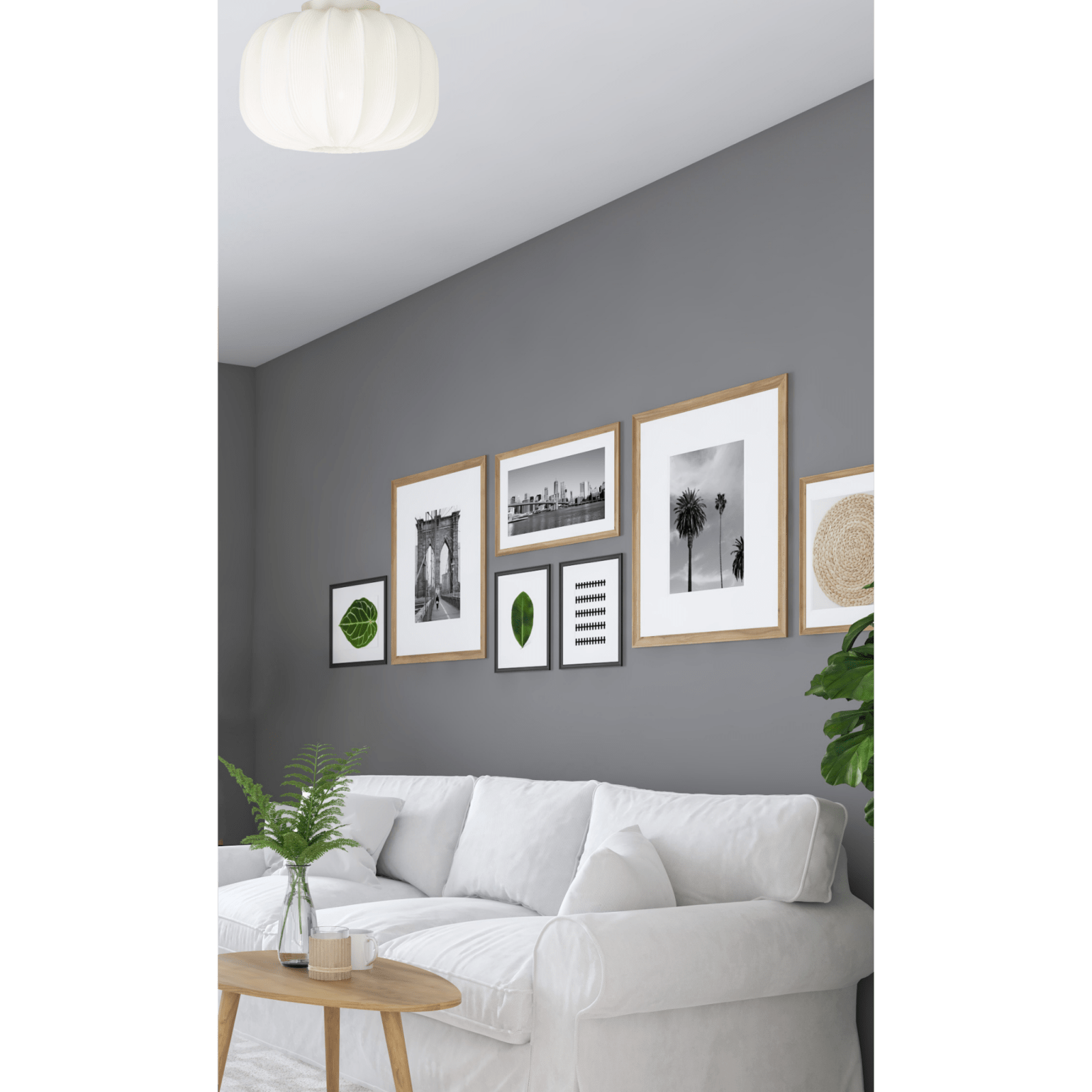 Aneta Lighting MADAME plafond, 33cm, vit - Azalea Home