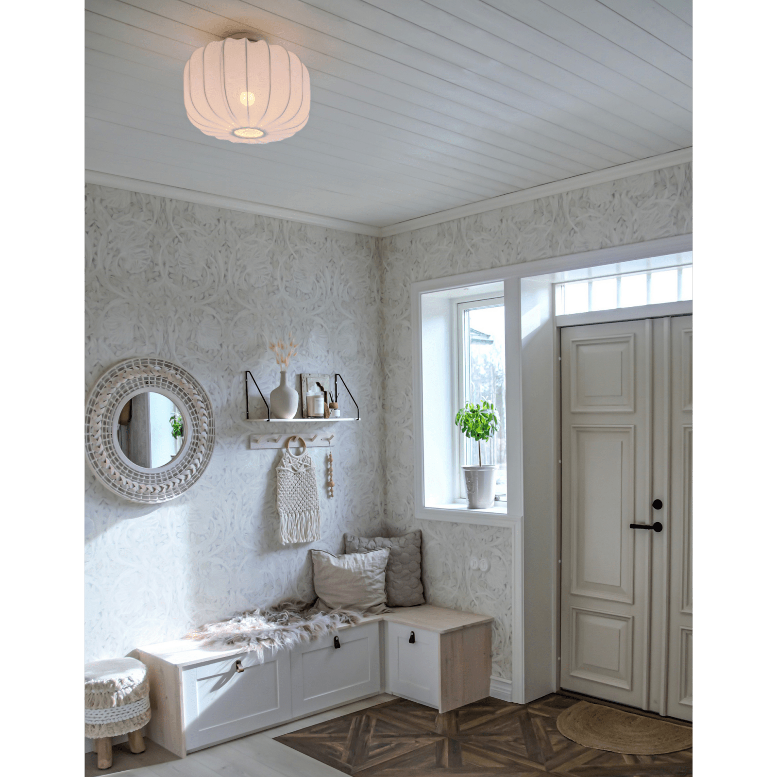 Aneta Lighting MADAME plafond, 38cm, vit - Azalea Home