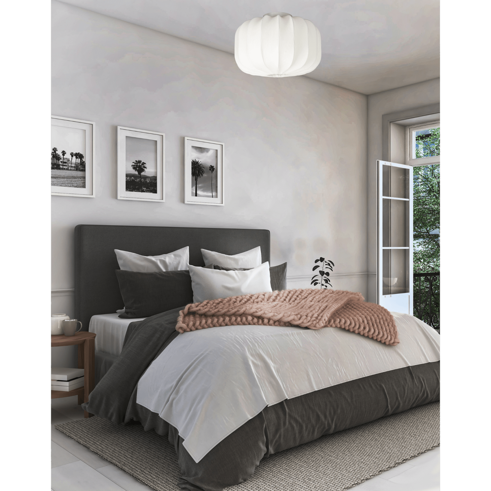 Aneta Lighting MADAME plafond, 38cm, vit - Azalea Home