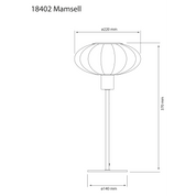 Aneta Lighting MAMSELL bordslampa liten, Grå - Azalea Home