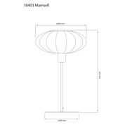 Aneta Lighting MAMSELL bordslampa stor, Grå - Azalea Home