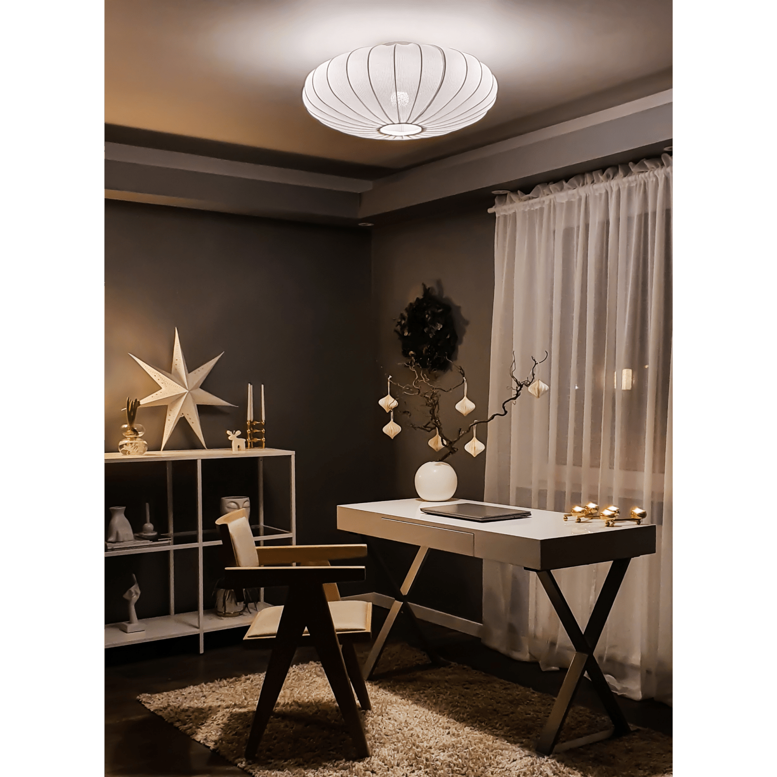 Aneta Lighting MAMSELL plafond 65 cm, vit - Azalea Home