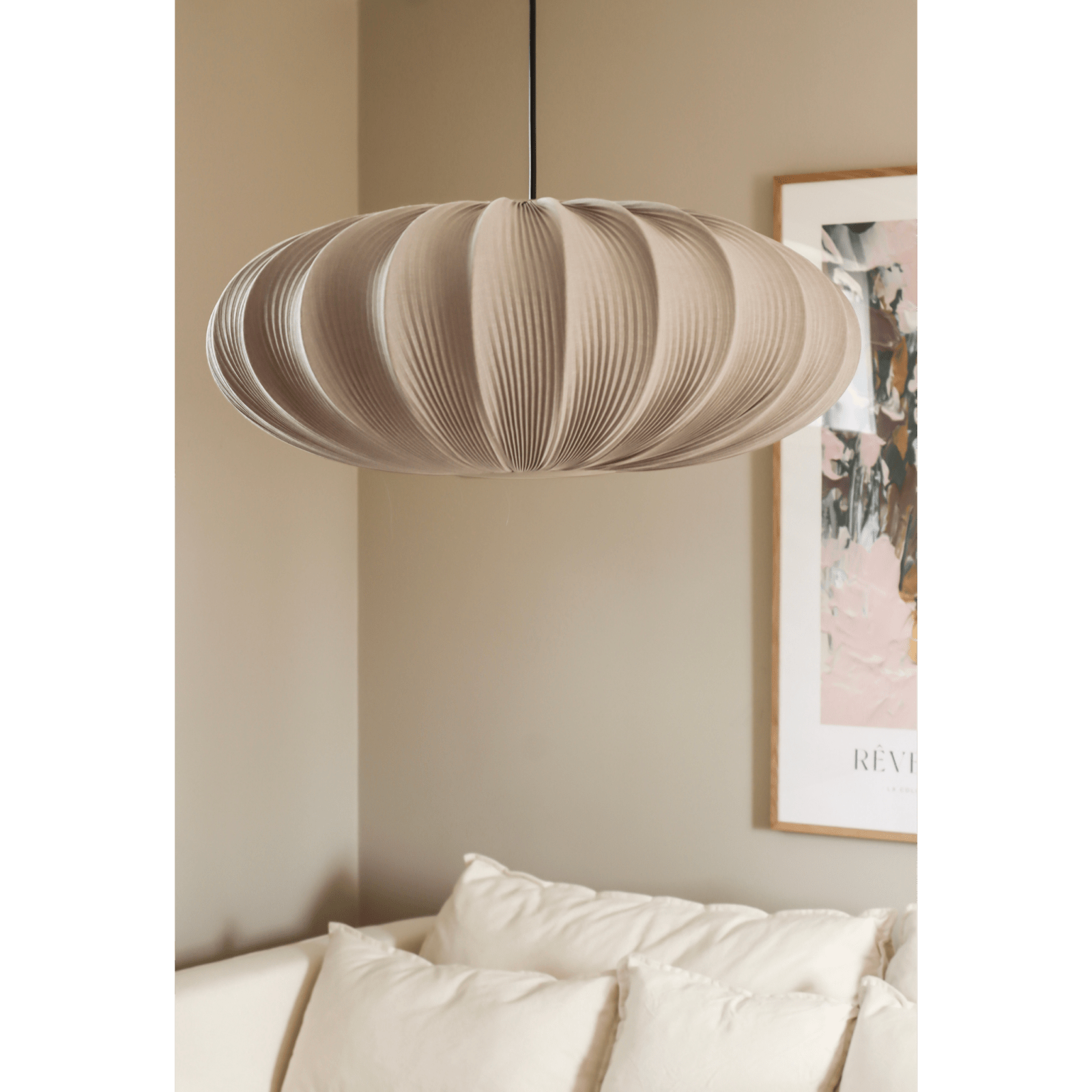 Aneta Lighting MAMSELL taklampa 55cm, varmgrå - Azalea Home