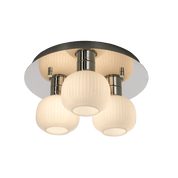 Aneta Lighting MESSINA plafond bad, krom/vit - Azalea Home