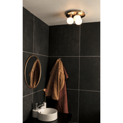 Aneta Lighting MESSINA plafond bad, matt mässing - Azalea Home